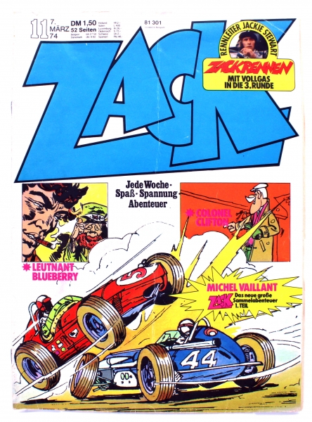 Zack - die großen Abenteuer unserer Zeit Comic Magazin Nr. 11 (1974): Zackrennen: Mit Vollgas in die 3. Runde